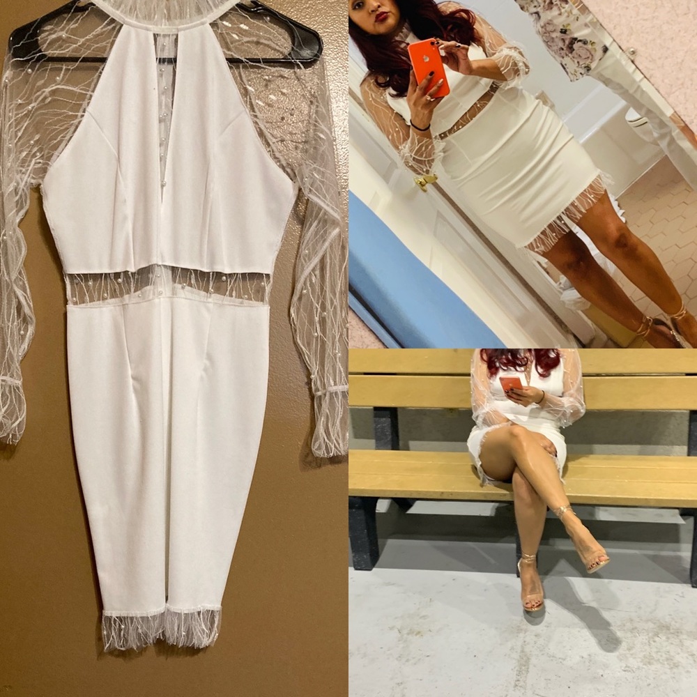 White lace dress